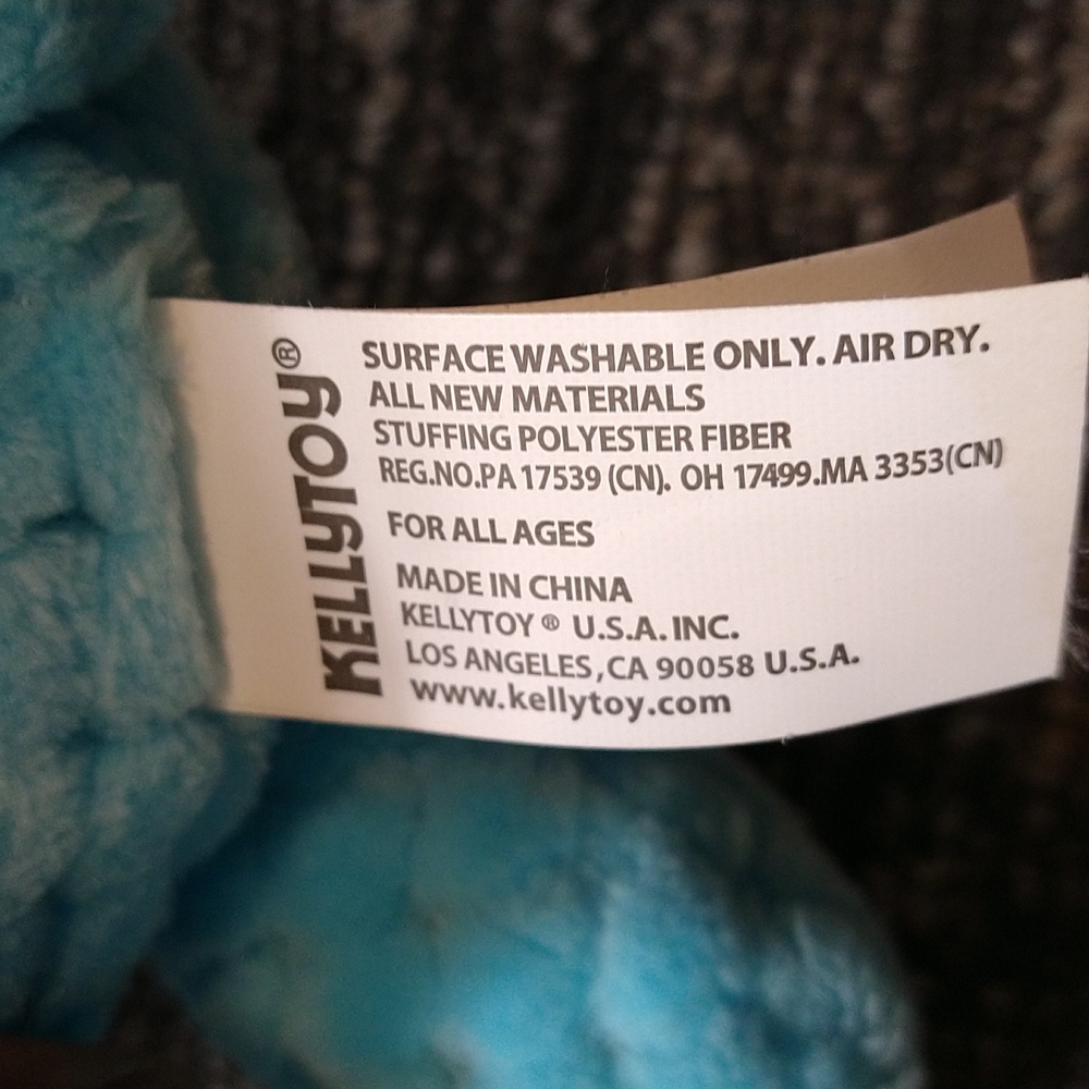 Kellytoy blue rabbit stuffed animal - Picture 4 of 6
